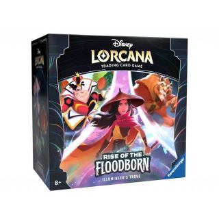 Objevte Disney Lorcana: Rise of the Floodborn – Illumineer’s Trove! 🌊✨ Luxusní sada pro všechny fanoušky – obsahuje 8...